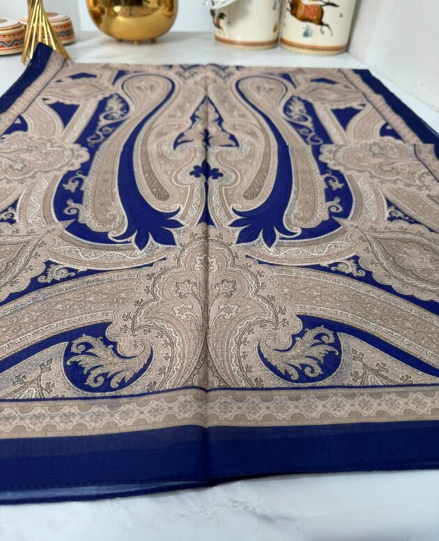 Etro Pamuk İpek Şal -987654 Morcivert