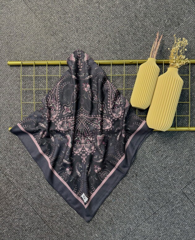 Naturel Pamuk İpek Eşarp-545658-Gece Pembesi