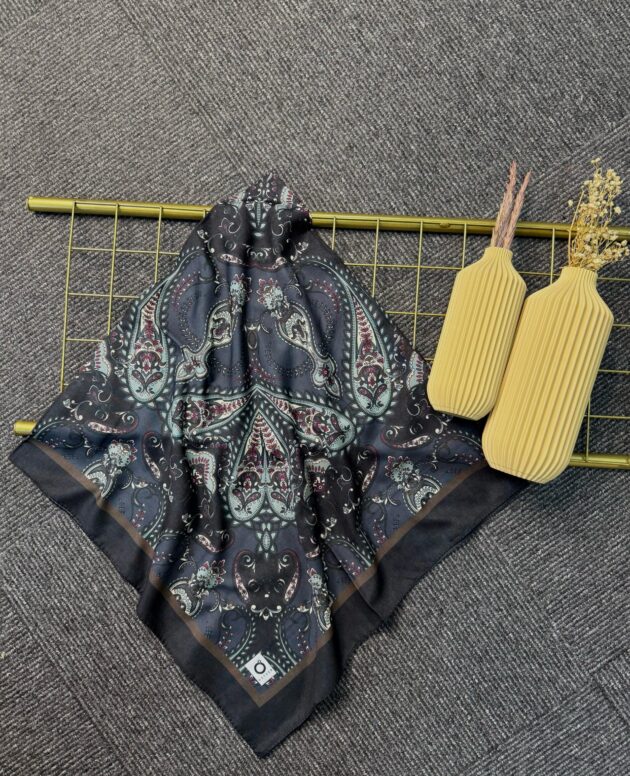 Naturel Pamuk İpek Eşarp-545658-Gölgelerin Dansı