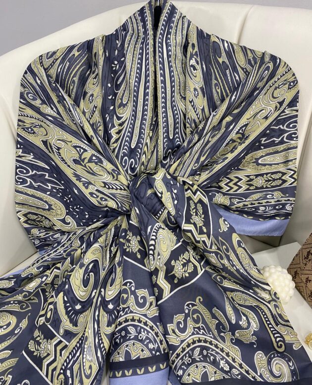 Etro Pamuk İpek Şal 52340 - Antrasit