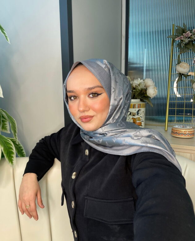 İthal Lv Kaşmir İpek Şal 49104 - Gri