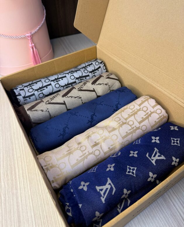 Çok Avantajlı Kutu 5'Li Kaşmir İpek Şal