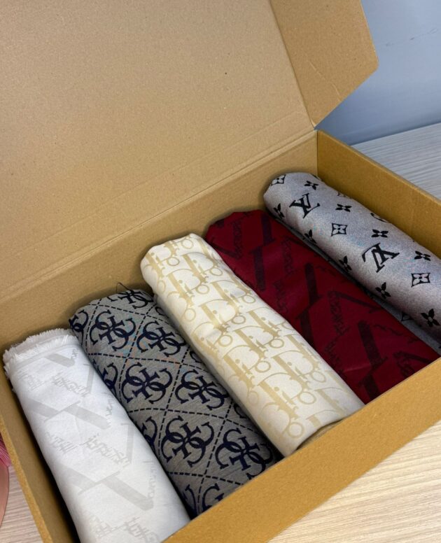 Çok Avantajlı Kutu 5'Li Kaşmir İpek Şal