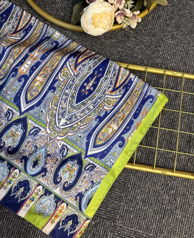 Anka Desen Vual İpek Şal-768568-Lime