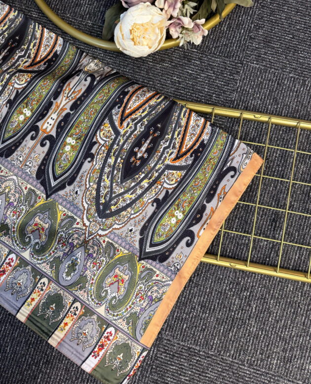 Anka Desen Vual İpek Şal-768568- Mango