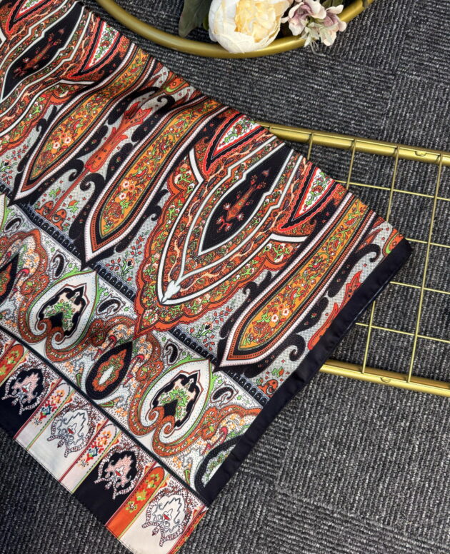 Anka Desen Vual İpek Şal-768568-Kiremit