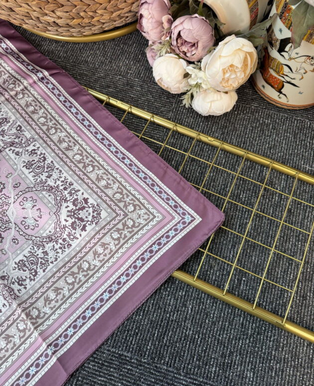 Lavinya Vual İpek Şal -4031152-Gülkurusu