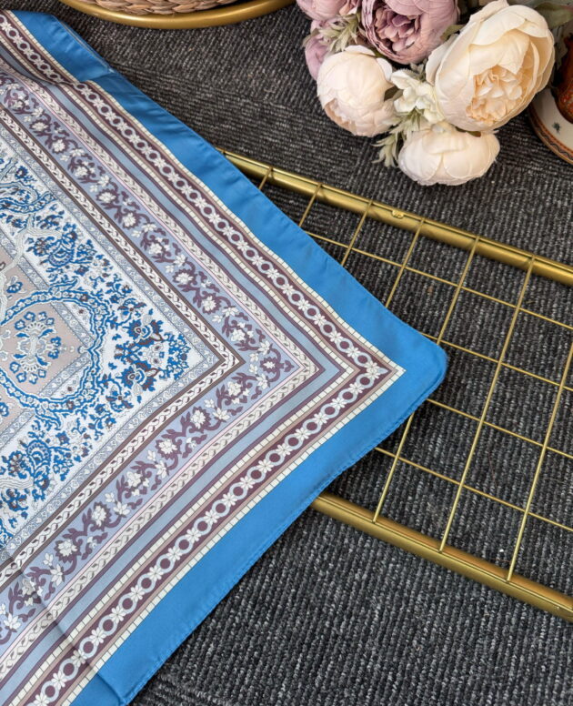 Lavinya Vual İpek Şal -4031152-Mercan