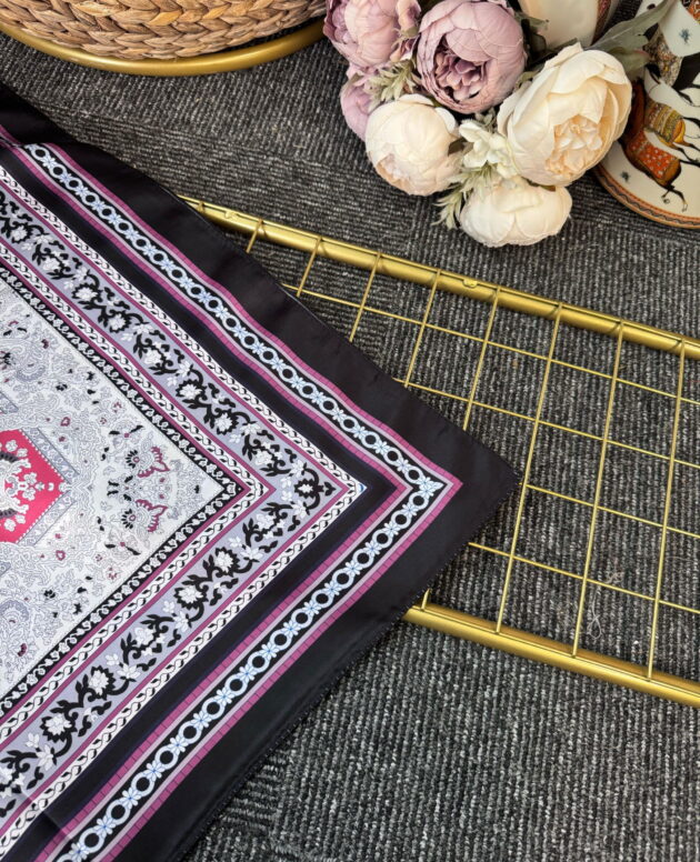 Lavinya Vual İpek Şal -4031152-Siyah