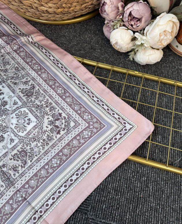 Lavinya Vual İpek Şal -4031152-Somon