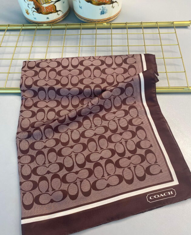 COACH DESEN PAMUK İPEK ŞAL-10006-KAHVERENGİ