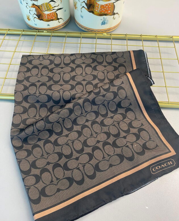 COACH DESEN PAMUK İPEK ŞAL-10006-SİYAH