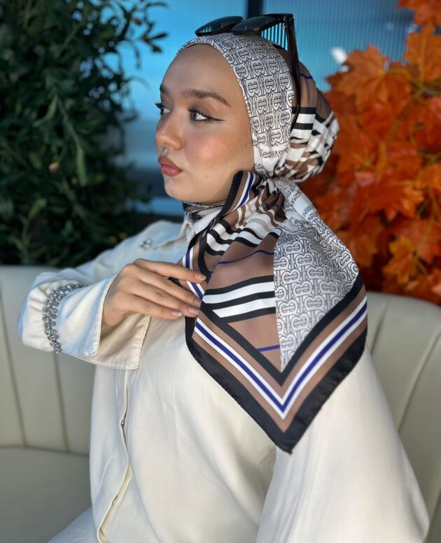 Burberry Vual İpek Eşarp-6203162-Vizon