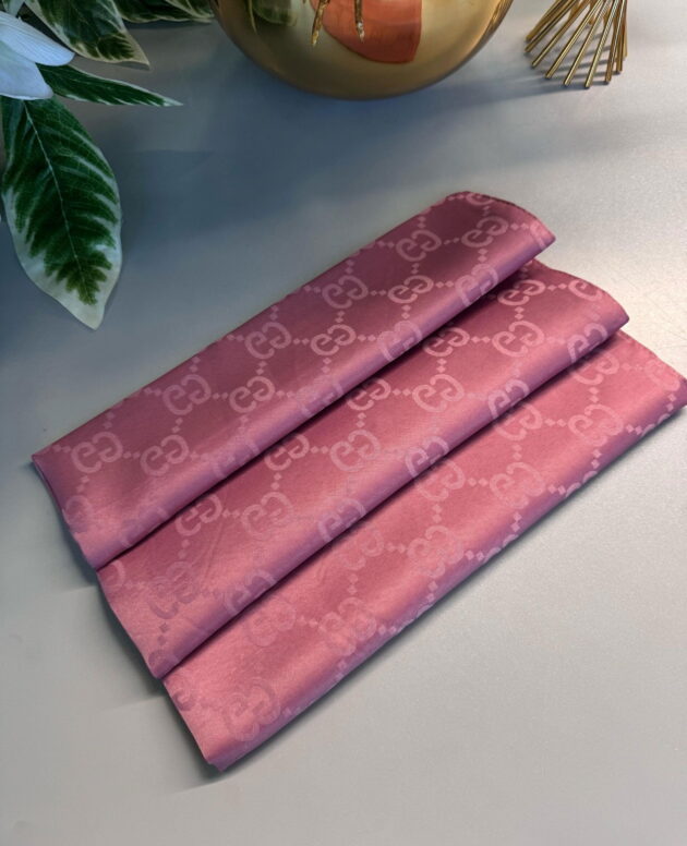 G Desen Pamuk İpeksi Jakar Şal 908204 - Gül Kurusu