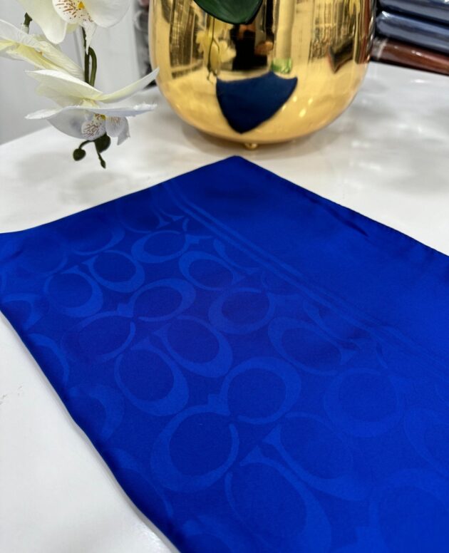 Coach Pamuk İpeksi Jakar Şal - Saks