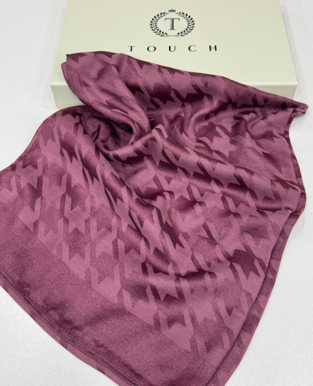 Kazayağı Desen İpeksi Jakar Şal-75312-Mor