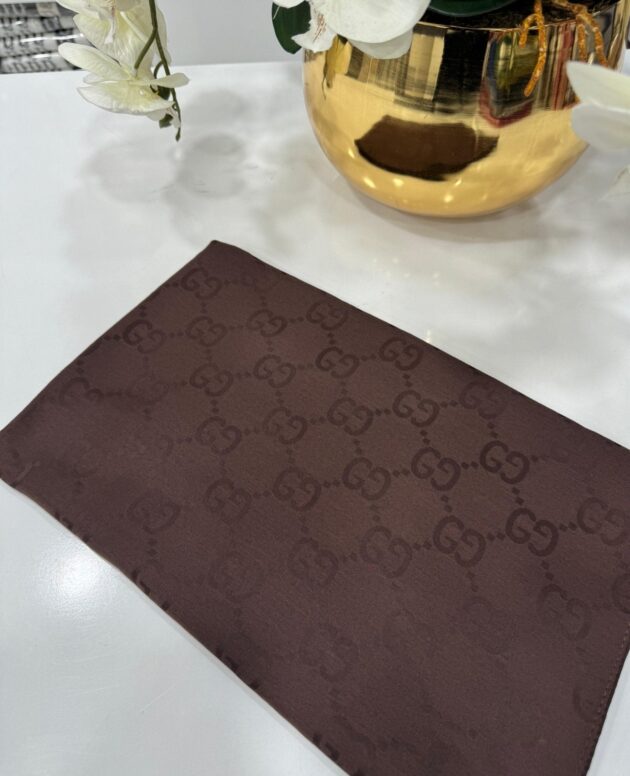 G Desen Pamuk İpeksi Jakar Şal - Acı kahve