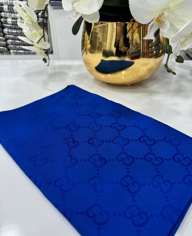 G Desen Pamuk İpeksi Jakar Şal - Saks