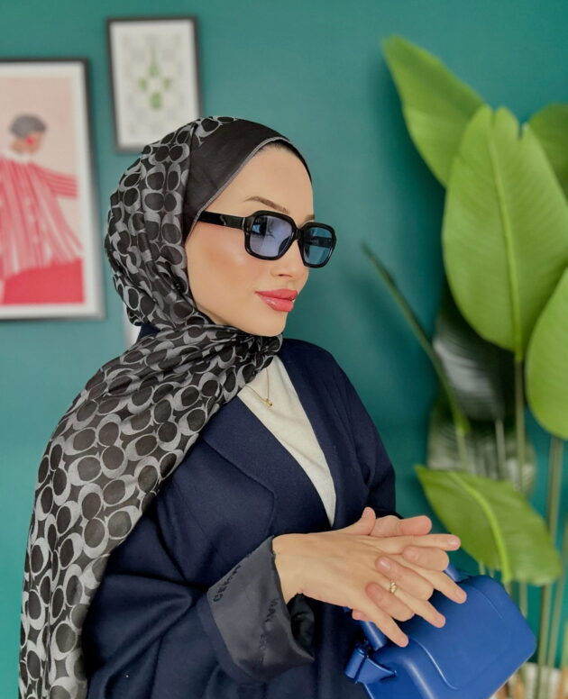 Coach Desen İpek Kaşmir Çift Taraflı Şal 39210 - Antrasit