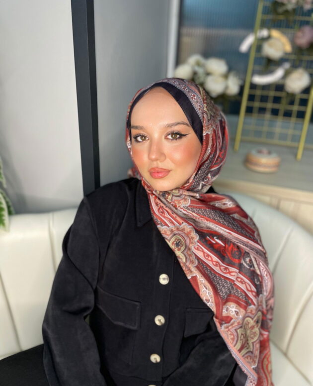 Etro Pamuk İpek Şal -987654-Kızıl