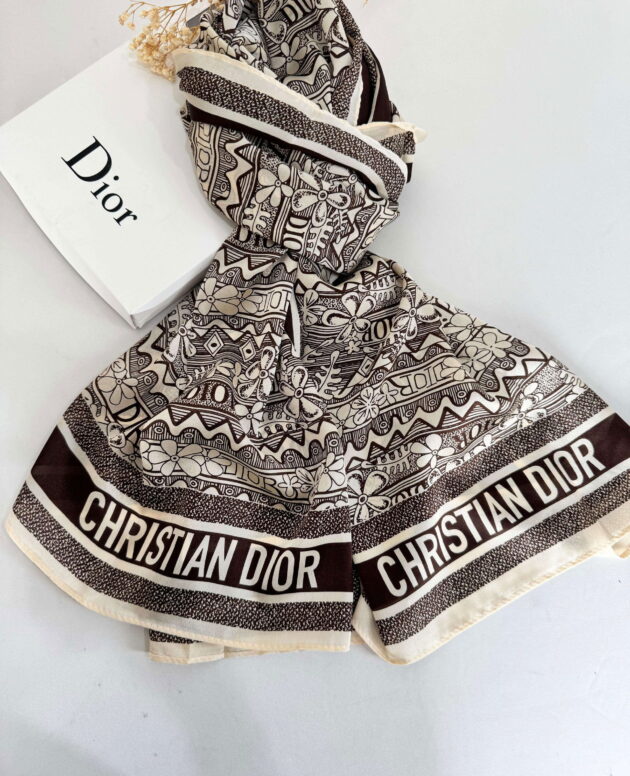 Dior İthal Vual İpek Şal 44983 - Bej
