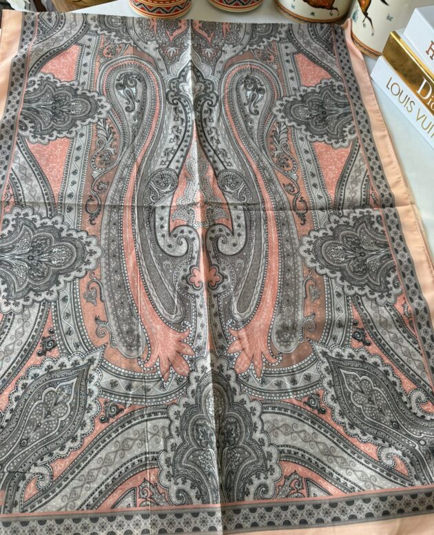 Etro Pamuk İpek Şal -987654 SOMON/GRİ