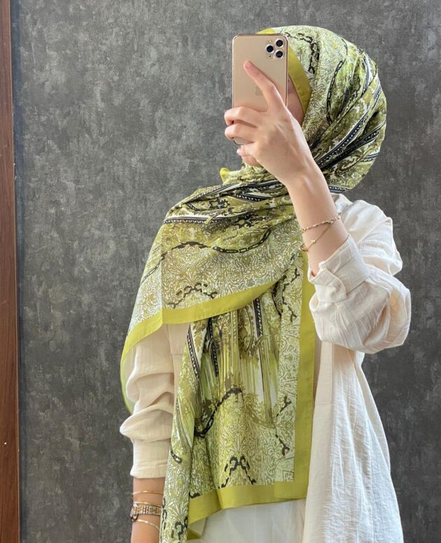 ETRO VUAL İPEK ŞAL 36987 - fıstık yeşili