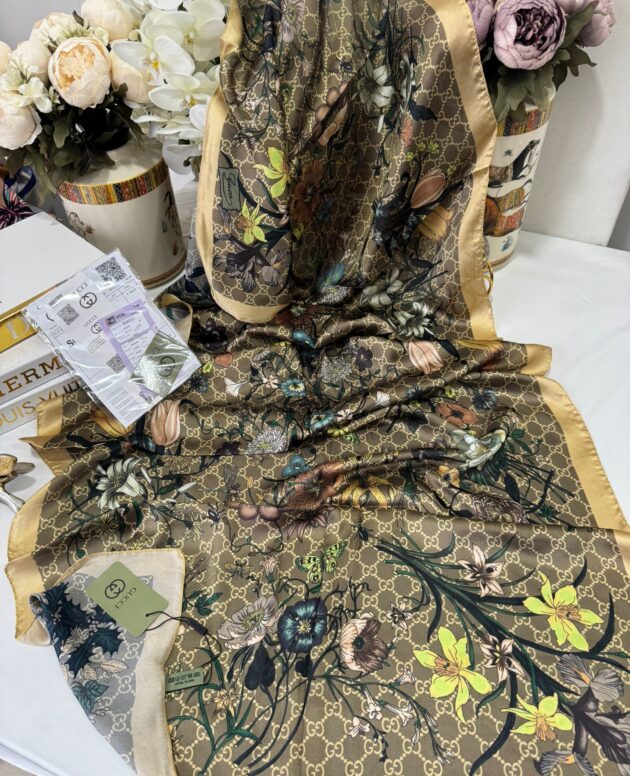 İthal Çifttaraflı vual ipek 23561 - gold/kahve